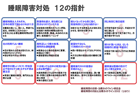 まずはどんなタイプの睡眠障害でも