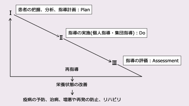 栄養指導の手順（個人指導）